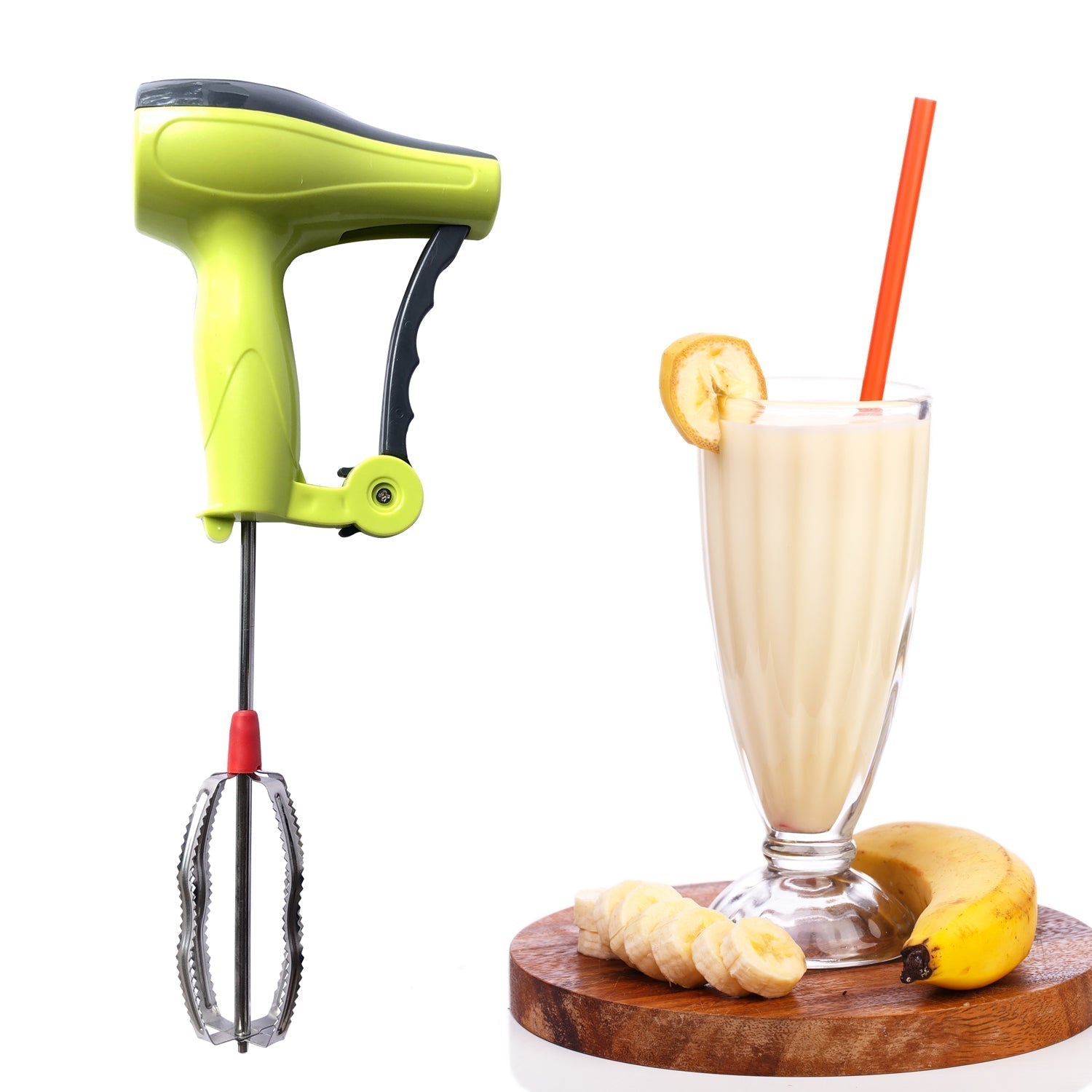 0723A Power Free Manual Hand Blender with Stainless Steel Blades, Milk Lassi Maker, Egg Beater Mixer Rawai DeoDap 0723A Power Free Manual Hand Blender with Stainless Steel Blades, Milk Lassi Maker, Egg Beater Mixer Rawai DeoDap
